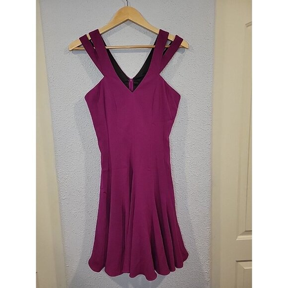 Women's Jay Godfrey Fuscia Purple Dress Mini Strappy Size 6 - Picture 1 of 7